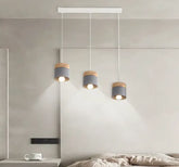 Nordic Macaron Wood Pendant Light for Dining Room